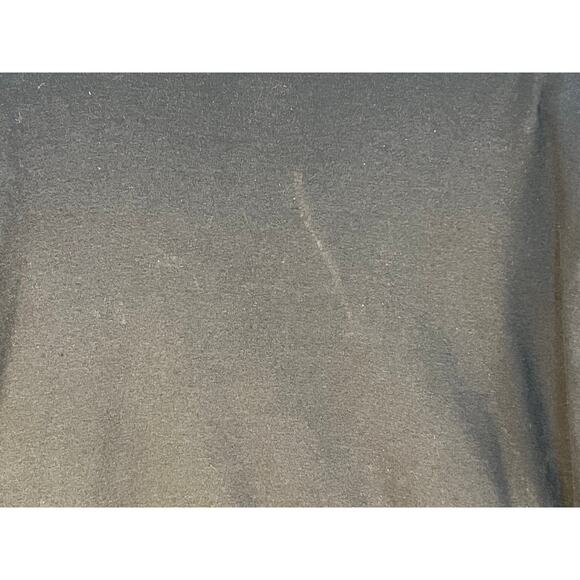 VTG Xabia Sweater 80s Medium Black Leather Shoulder Flames Whimsygoth Vampire - Picture 2 of 9